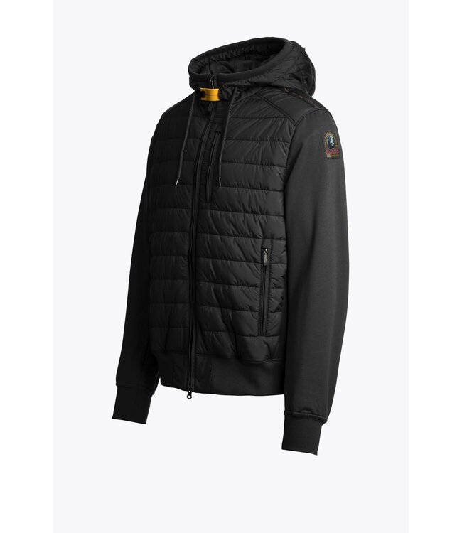 Parajumpers Ivor Fleece hooded Jacket-Black