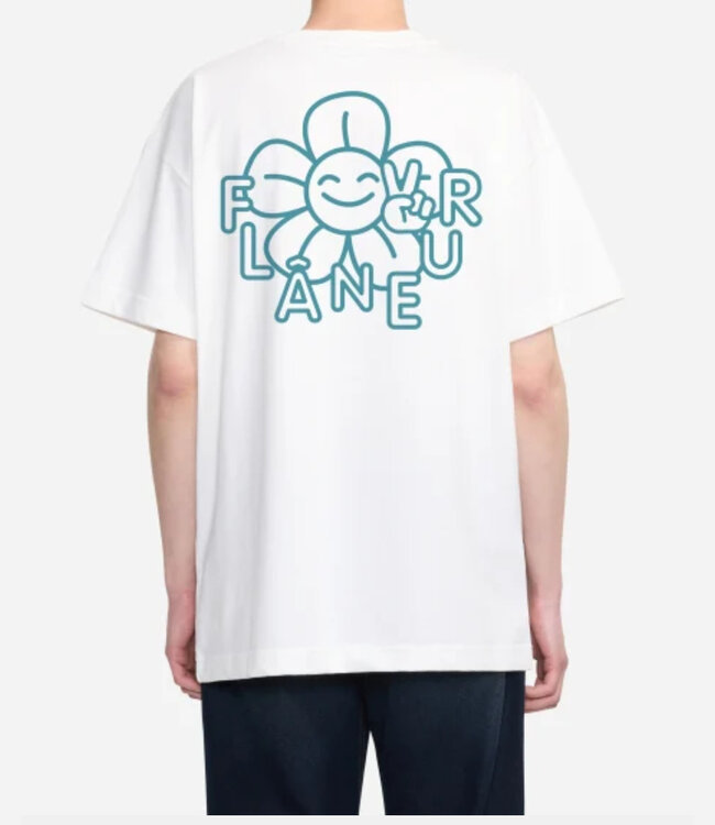 Flaneur Happy Flower Tee White