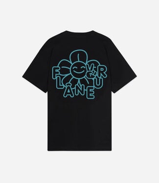 Flaneur Happy Flower Tee Black