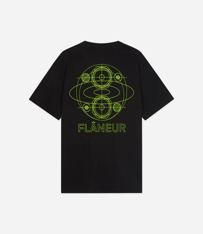 Flaneur Speaker Tee Black