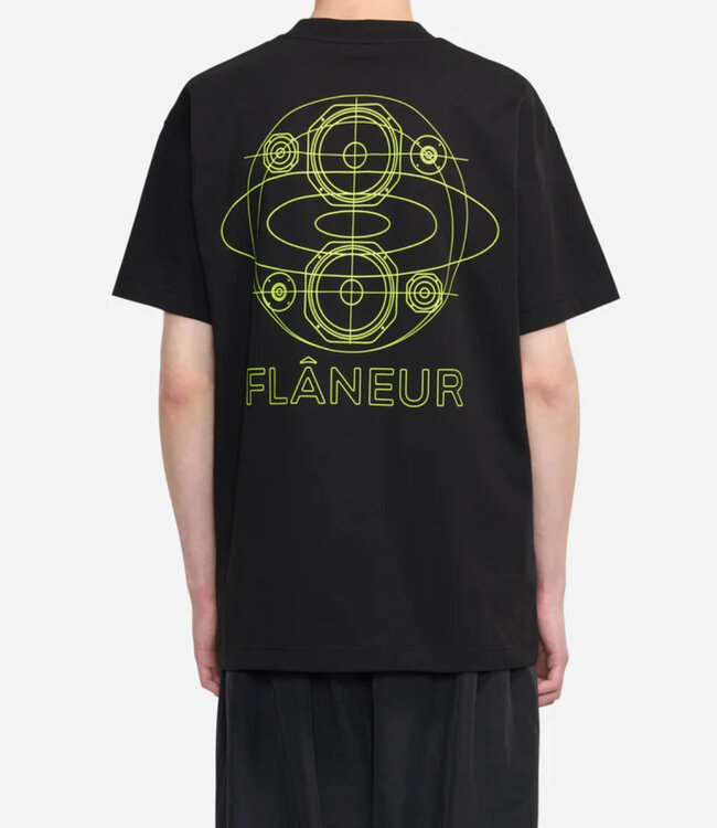 Flaneur Speaker Tee Black