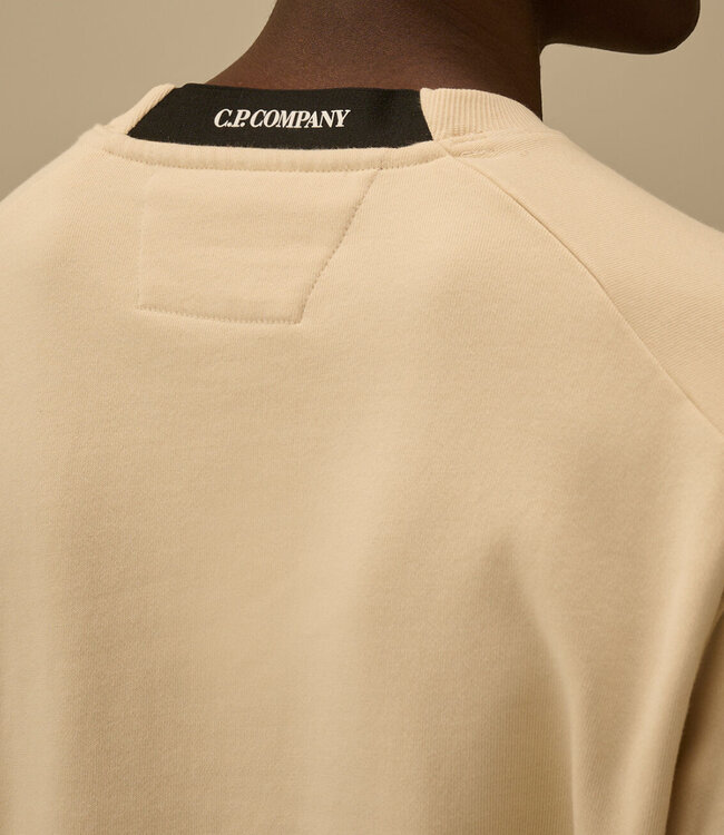 C.P Company Diagonal Fleece Lens sweater Dew