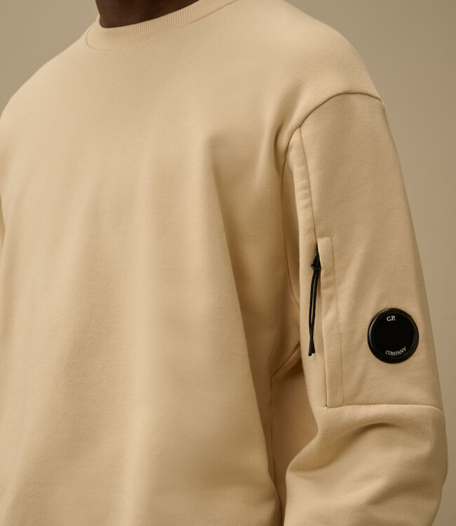 C.P Company Diagonal Fleece Lens sweater Dew