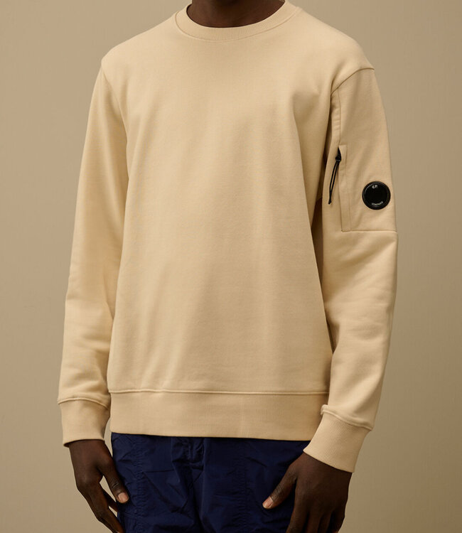 C.P Company Diagonal Fleece Lens sweater Dew