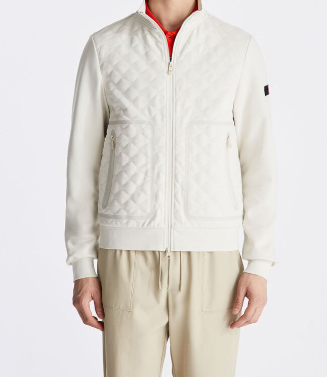 Peuterey Kyarr Jacket Quilt patroon-Off white