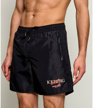 ICEBERG Medium Boardshort Black