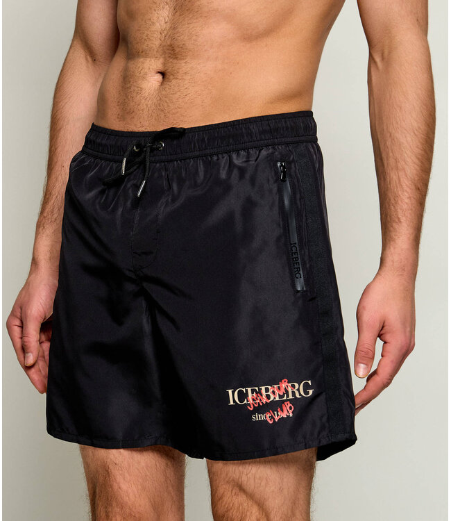 ICEBERG Medium Boardshort Black
