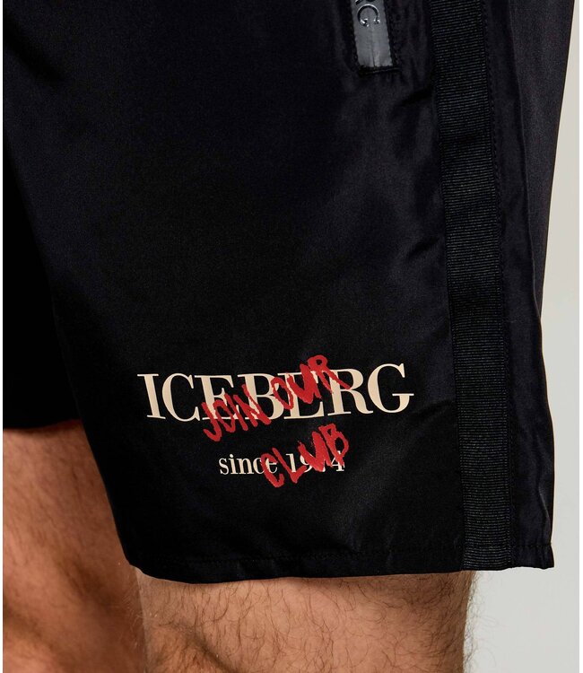 ICEBERG Medium Boardshort Black