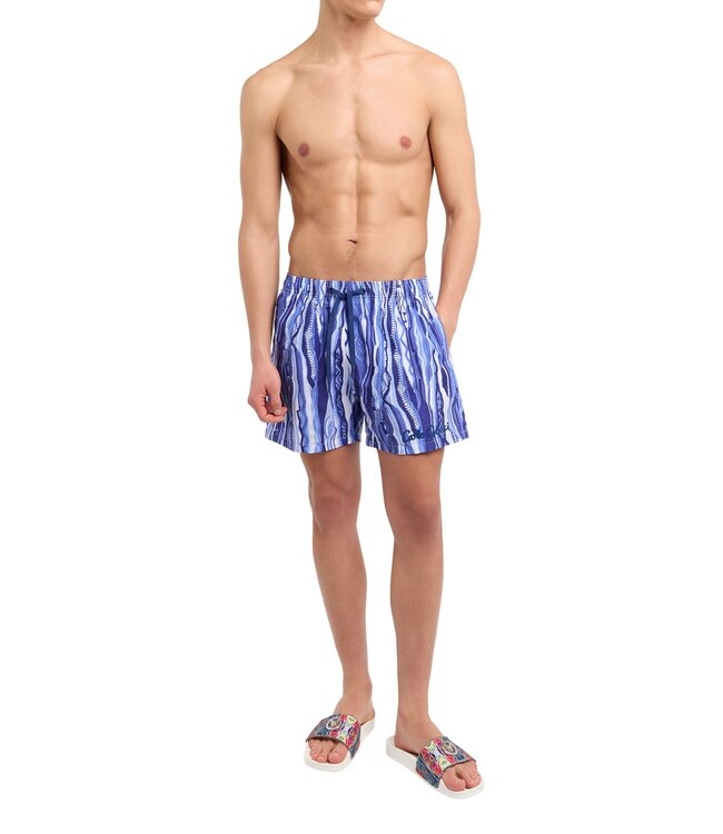Carlo colucci Short Blue white C2791