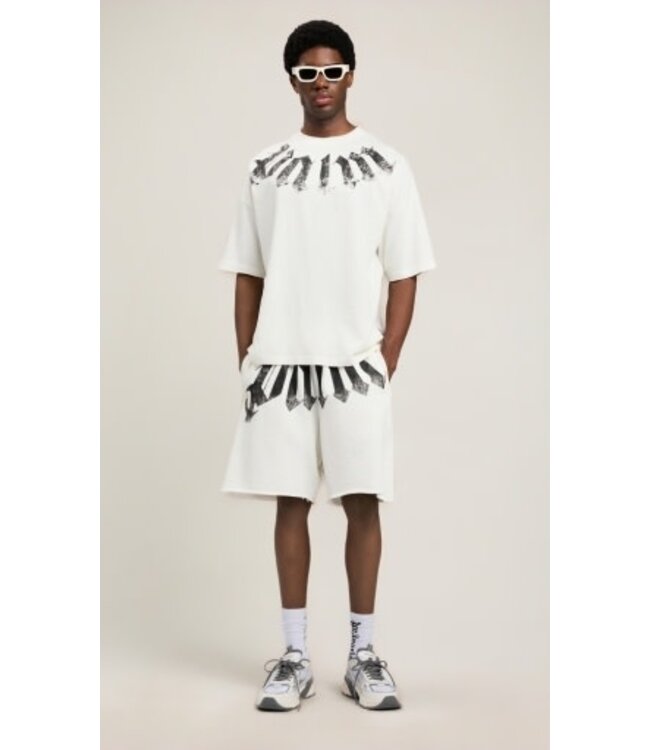 Palm Angels Big neck logo Tee White