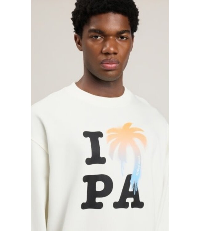 Palm Angels I LOVE PA REGULAR CREW OF WHITE