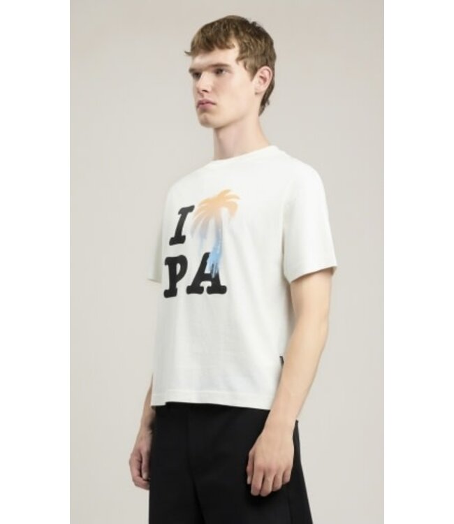 Palm Angels I LOVE PA REGULAR TEE OFF WHITE