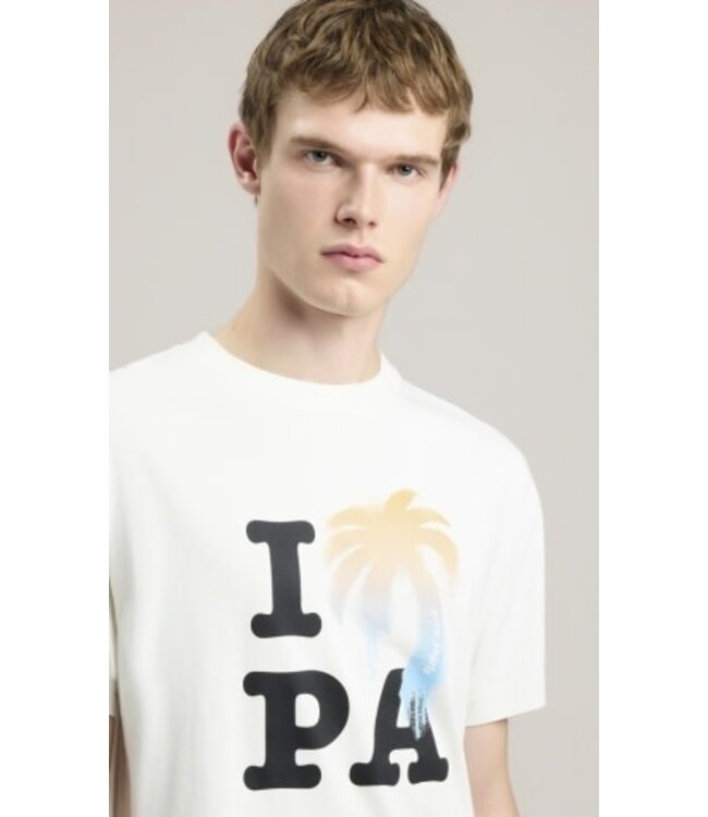 Palm Angels I LOVE PA REGULAR TEE OFF WHITE