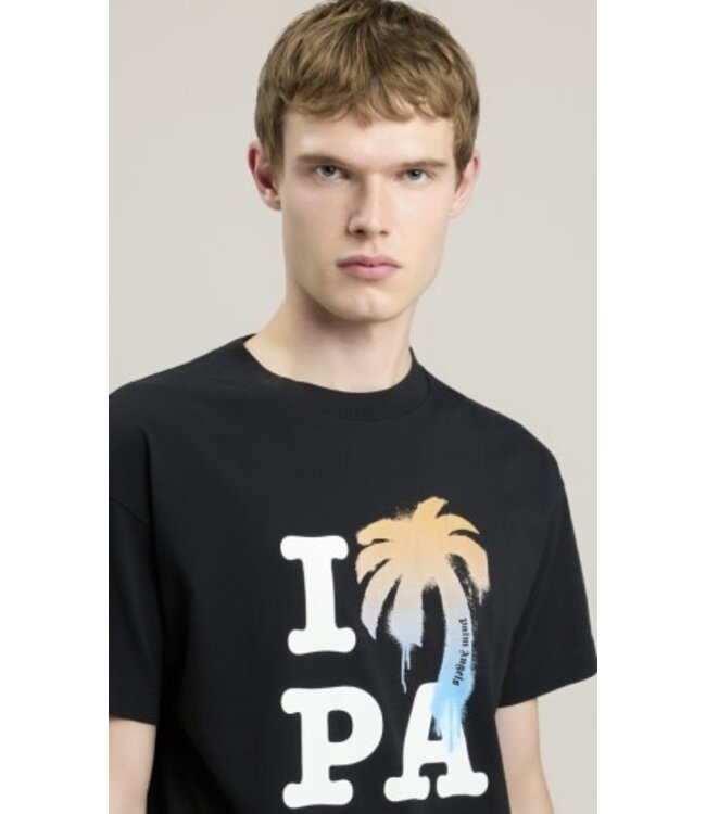 Palm Angels I LOVE PA REGULAR TEE BLACK