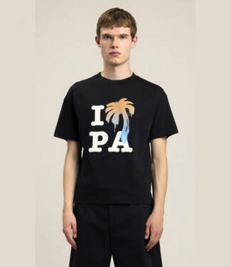Palm Angels I LOVE PA REGULAR TEE BLACK