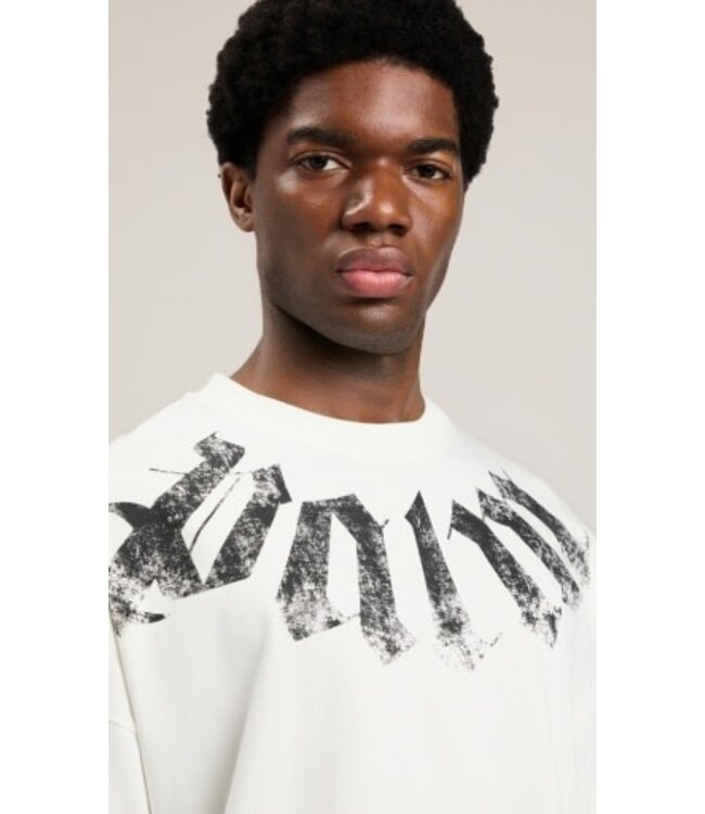 Palm Angels Big neck logo Tee White