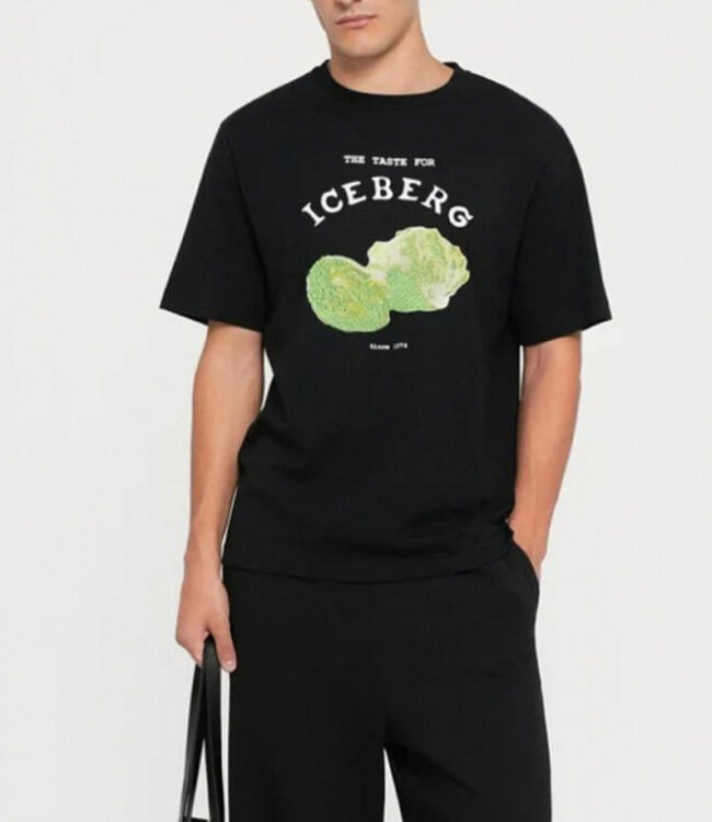 ICEBERG Tee Iceberg lettuce-Black