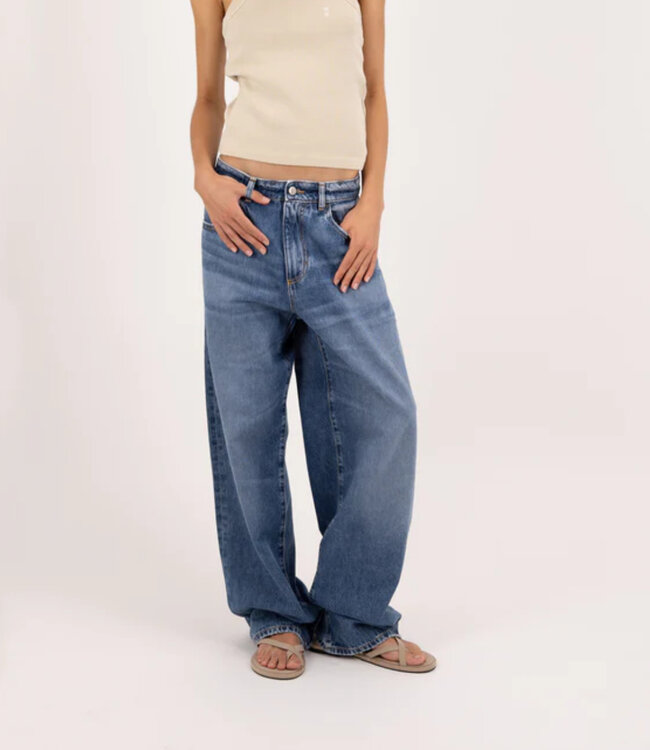 Icon Denim LA Daddy Jean Bea-Aged stone