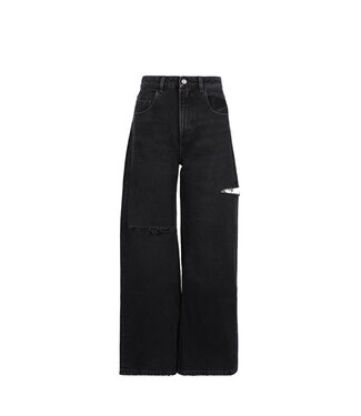 Icon Denim LA Wide leg Jeans POPPY -Graphite black