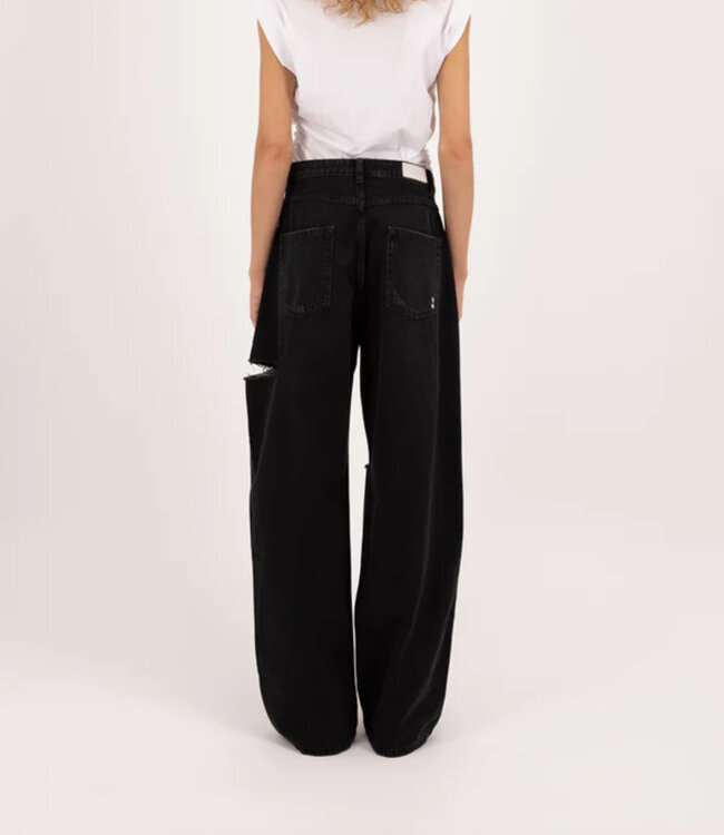 Icon Denim LA Wide leg Jeans POPPY -Graphite black