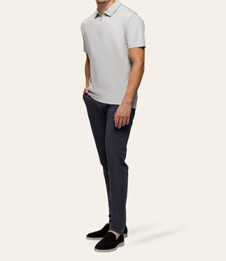 TriaD'oro Polo Zip Short Sleeves Light Grey
