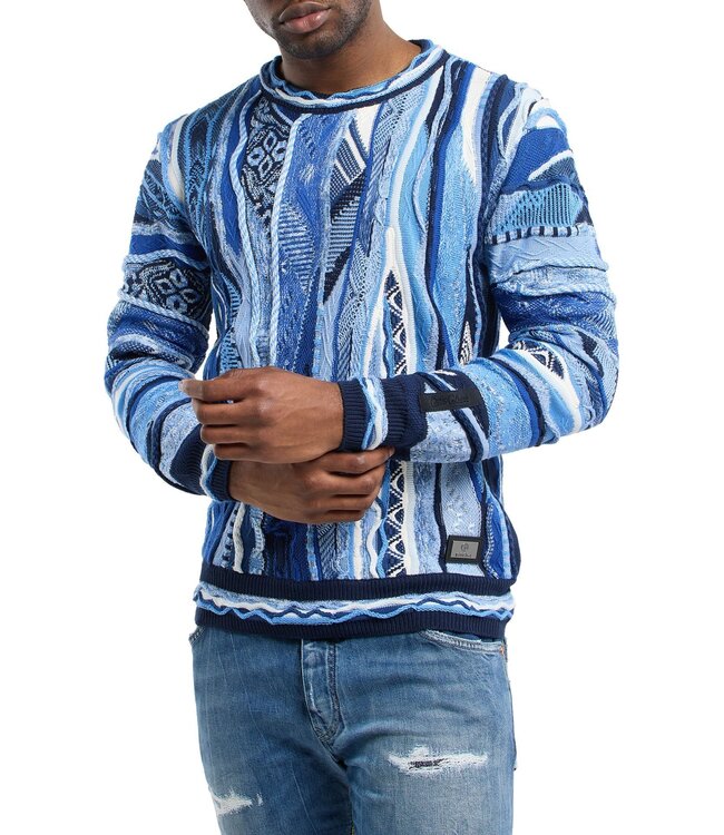 Carlo colucci Sweater Multi color  Blue white