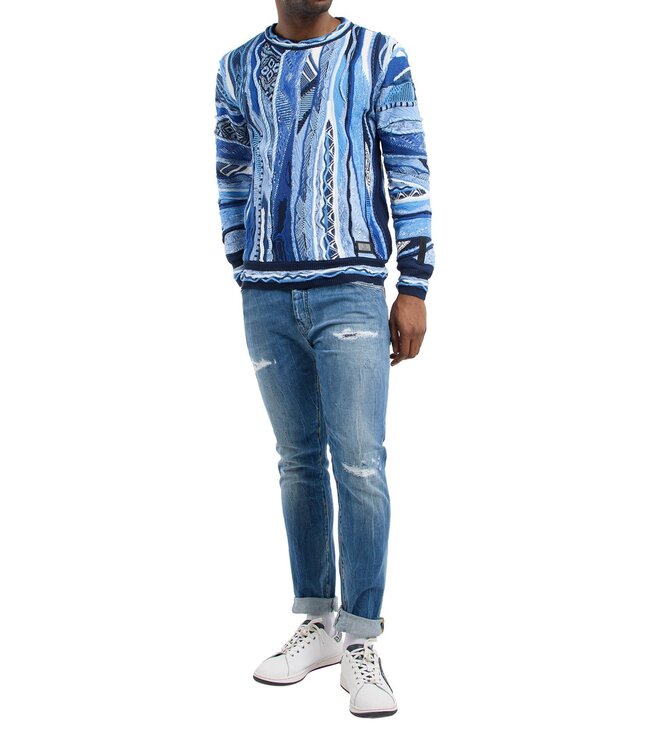 Carlo colucci Sweater Multi color  Blue white