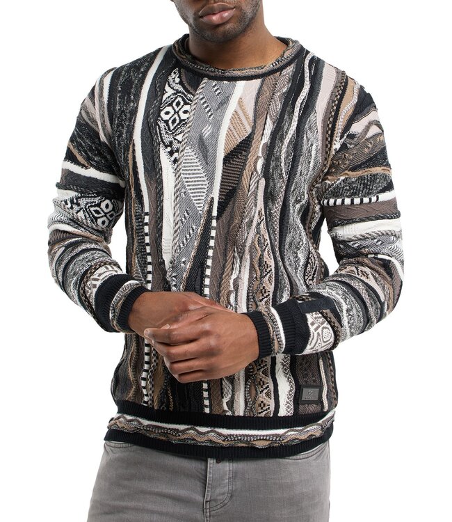 Carlo colucci Sweater Multi color Black brown