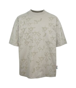 Carlo colucci 3D Raglan crewneck Tee Beige