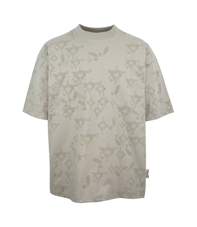 Carlo colucci 3D Raglan crewneck Tee Beige