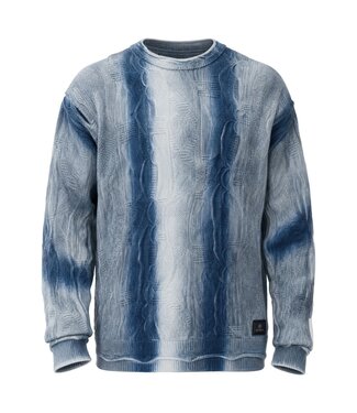 Carlo colucci Sweater liquid stitches Blue