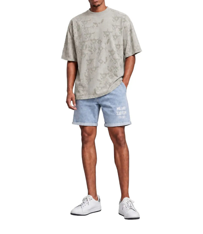 Carlo colucci 3D Raglan crewneck Tee Beige
