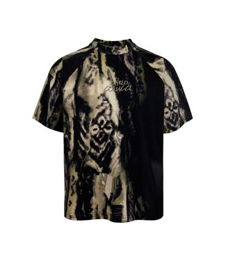 Carlo colucci Signature T-Shirt – liquid stitches Black beige
