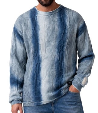 Carlo colucci Sweater liquid stitches Blue