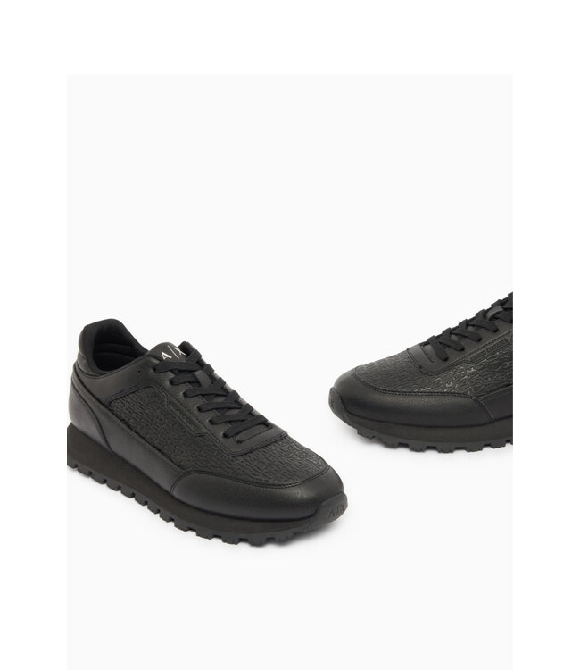 ARMANI EXCHANGE Sneaker Mini Allover logo Black