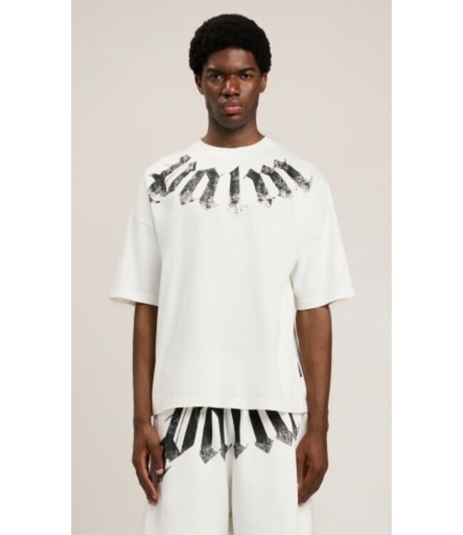 Palm Angels Big neck logo Tee White