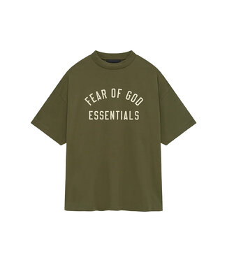 Essentials Fear of God Jersey Crewneck Tee Military