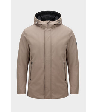MarkUp Italia Parka Lungo Tess. Techno Tortora