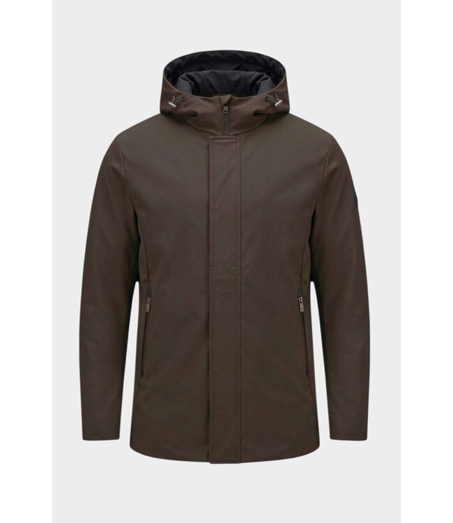 MarkUp Italia Parka Lungo Tess. Techno moro