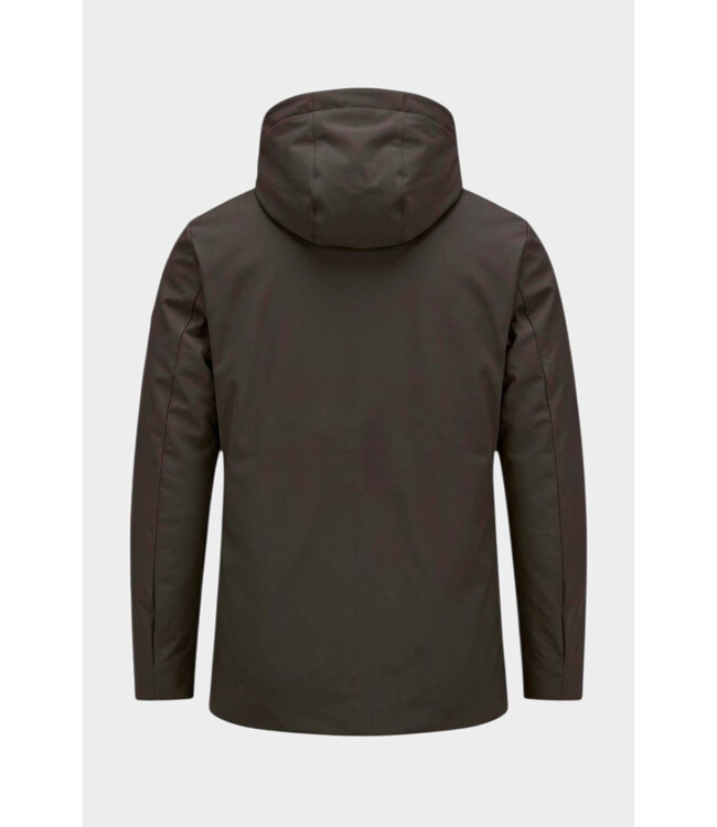 MarkUp Italia Parka Lungo Tess. Techno moro