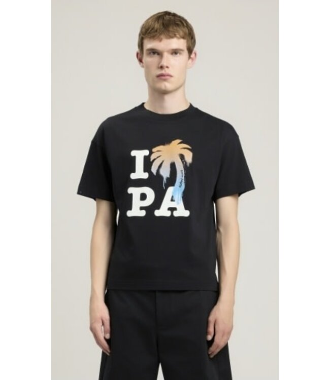 Palm Angels I LOVE PA REGULAR TEE BLACK