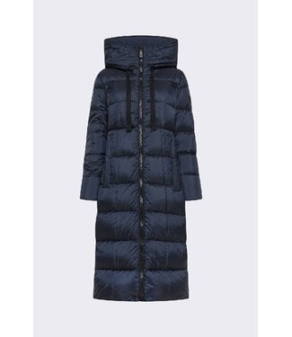 Peuterey Nunki Long padded Down Jacket- Navy