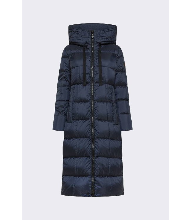 Peuterey Nunki Long padded Down Jacket- Navy