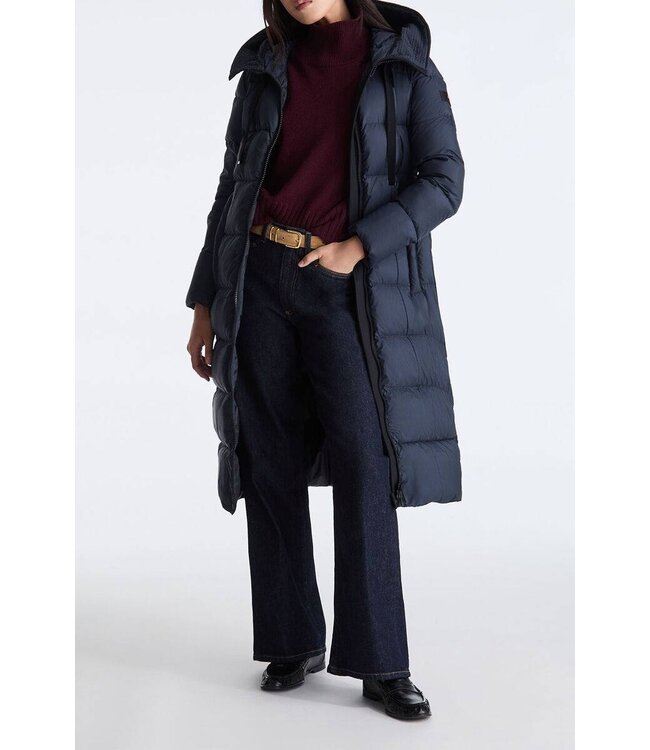 Peuterey Nunki Long padded Down Jacket- Navy