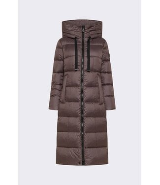Peuterey Nunki Long padded Down Jacket- Coffee