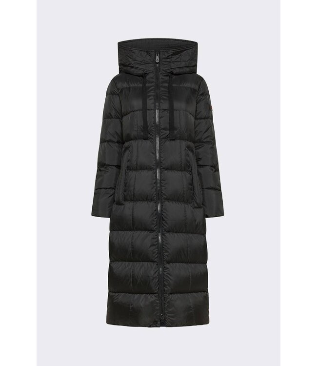 Peuterey Nunki Long padded Down Jacket- Black