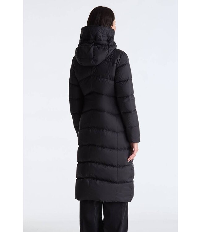 Peuterey Nunki Long padded Down Jacket- Black
