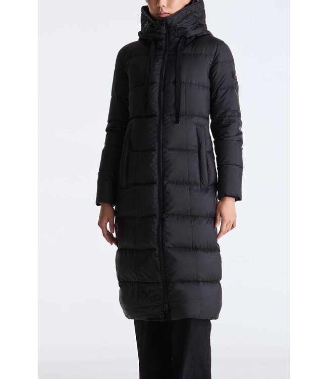 Peuterey Nunki Long padded Down Jacket- Black