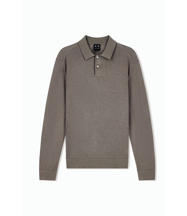 ARMANI EXCHANGE Knit Polo long Sleeve Falcon
