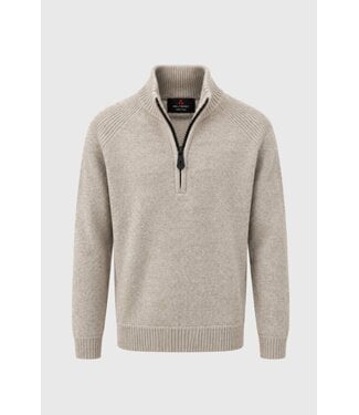 Peuterey Braille Half Zip Sweater Beige